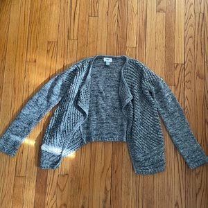 Kids Gray Knit Cardigan